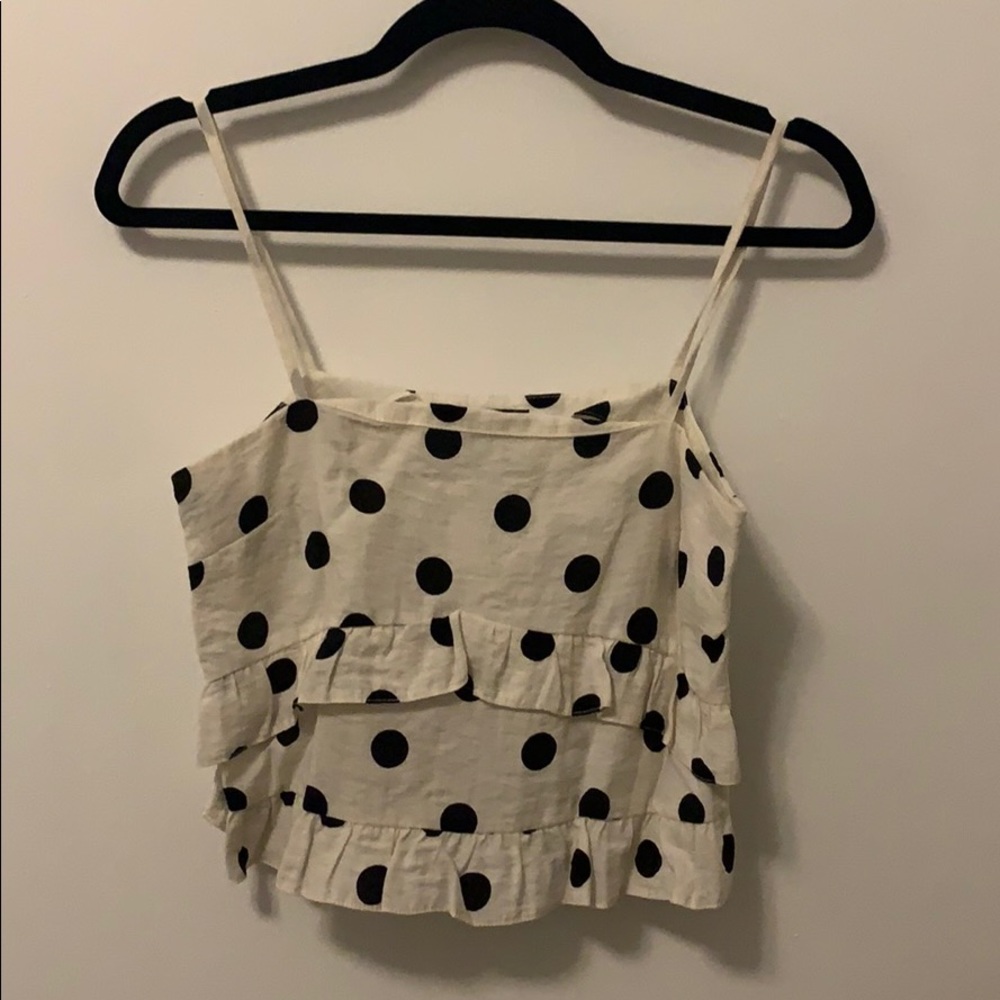 Topshop polka dot cami